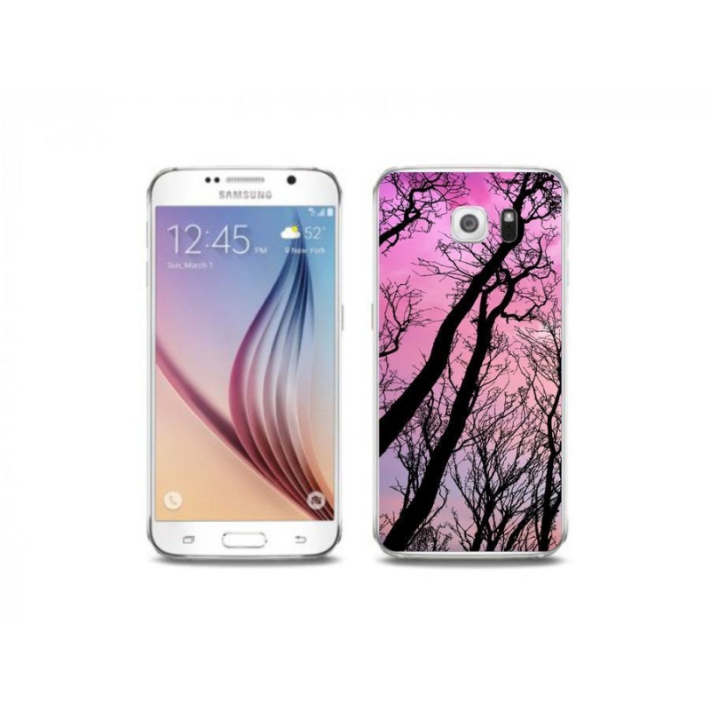 Gelový obal mmCase na mobil Samsung Galaxy S6 Edge - opadané stromy