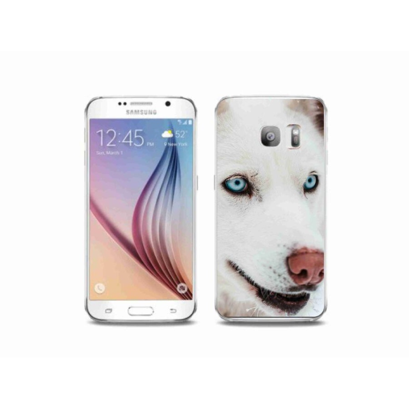 Gelový obal mmCase na mobil Samsung Galaxy S6 Edge - psí pohled