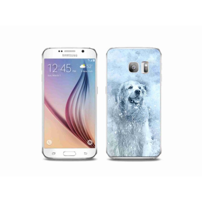 Gelový obal mmCase na mobil Samsung Galaxy S6 Edge - retrívr
