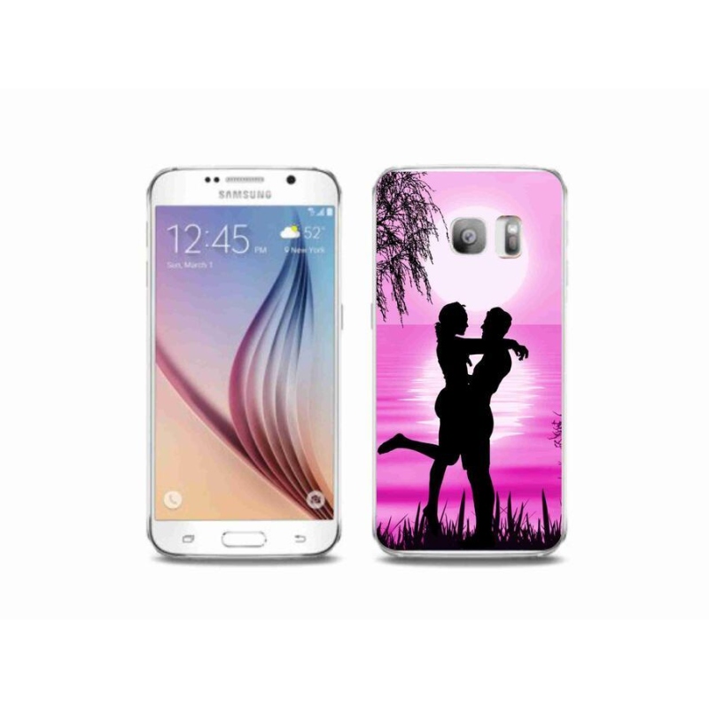 Gelový obal mmCase na mobil Samsung Galaxy S6 Edge - západ slunce