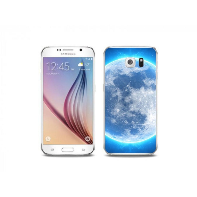 Gelový obal mmCase na mobil Samsung Galaxy S6 Edge - zeměkoule