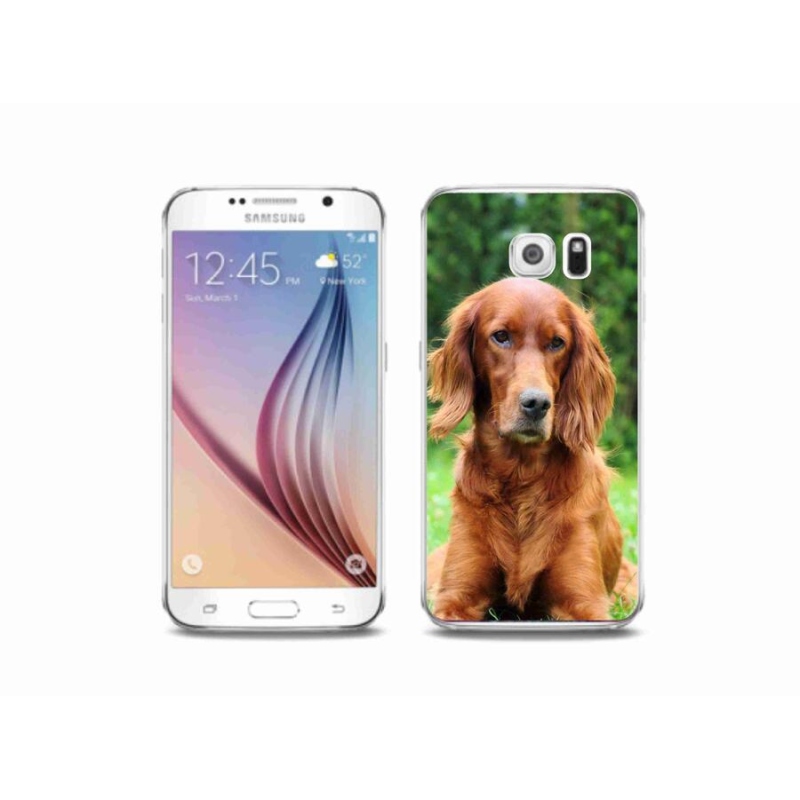 Gelový obal mmCase na mobil Samsung Galaxy S6 - irský setr