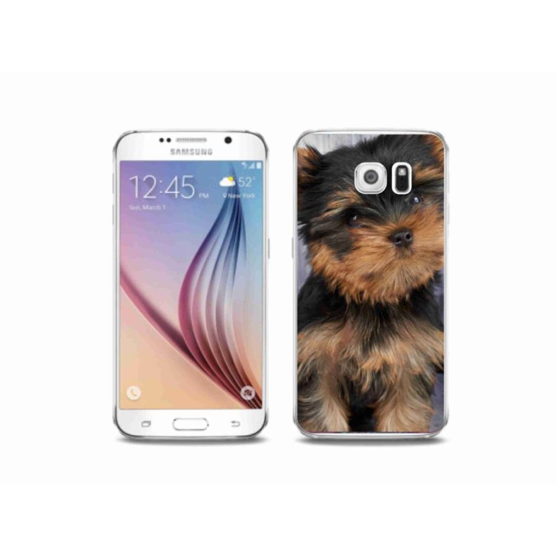 Gelový obal mmCase na mobil Samsung Galaxy S6 - jorkšír 9