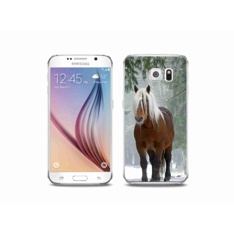 Gelový obal mmCase na mobil Samsung Galaxy S6 - kůň v lese