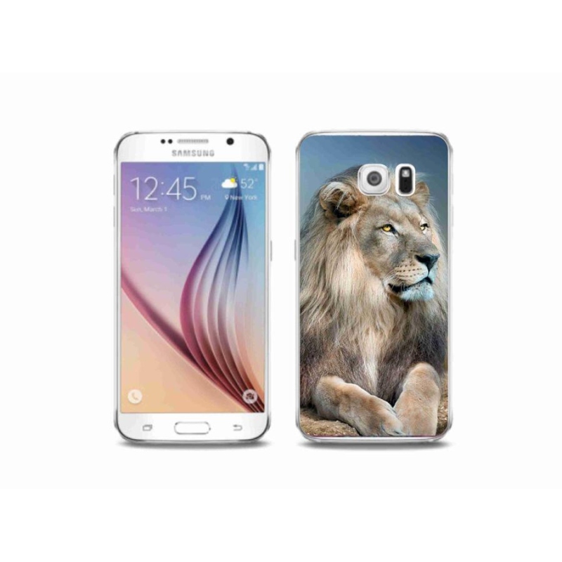 Gelový obal mmCase na mobil Samsung Galaxy S6 - lev 1