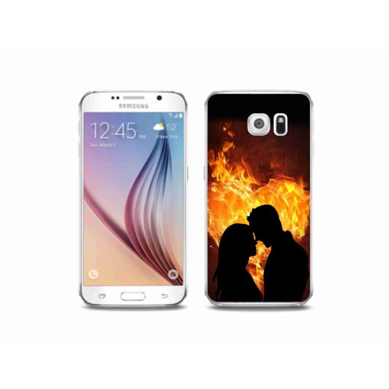 Gelový obal mmCase na mobil Samsung Galaxy S6 - ohnivá láska