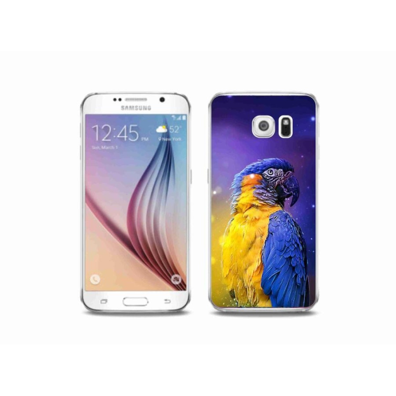 Gelový obal mmCase na mobil Samsung Galaxy S6 - papoušek ara 1
