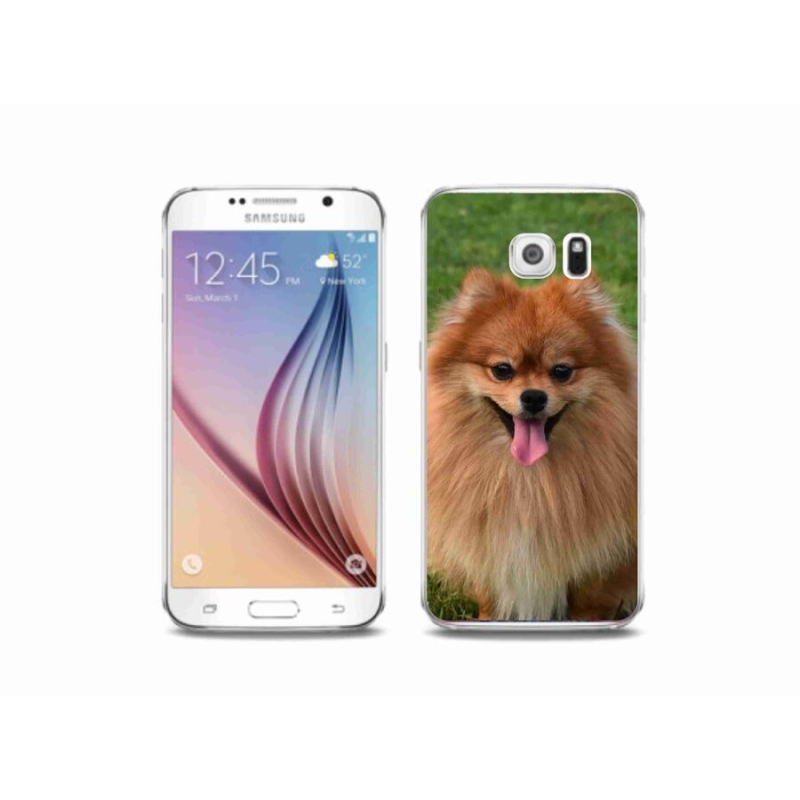 Gelový obal mmCase na mobil Samsung Galaxy S6 - pomeranian