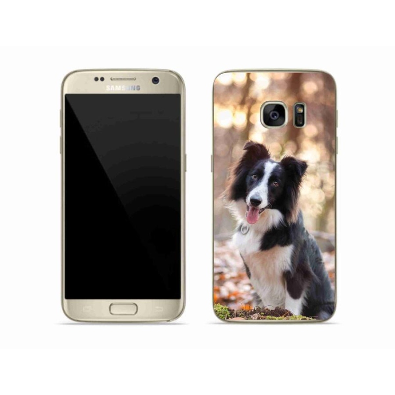 Gelový obal mmCase na mobil Samsung Galaxy S7 - border kolie 1