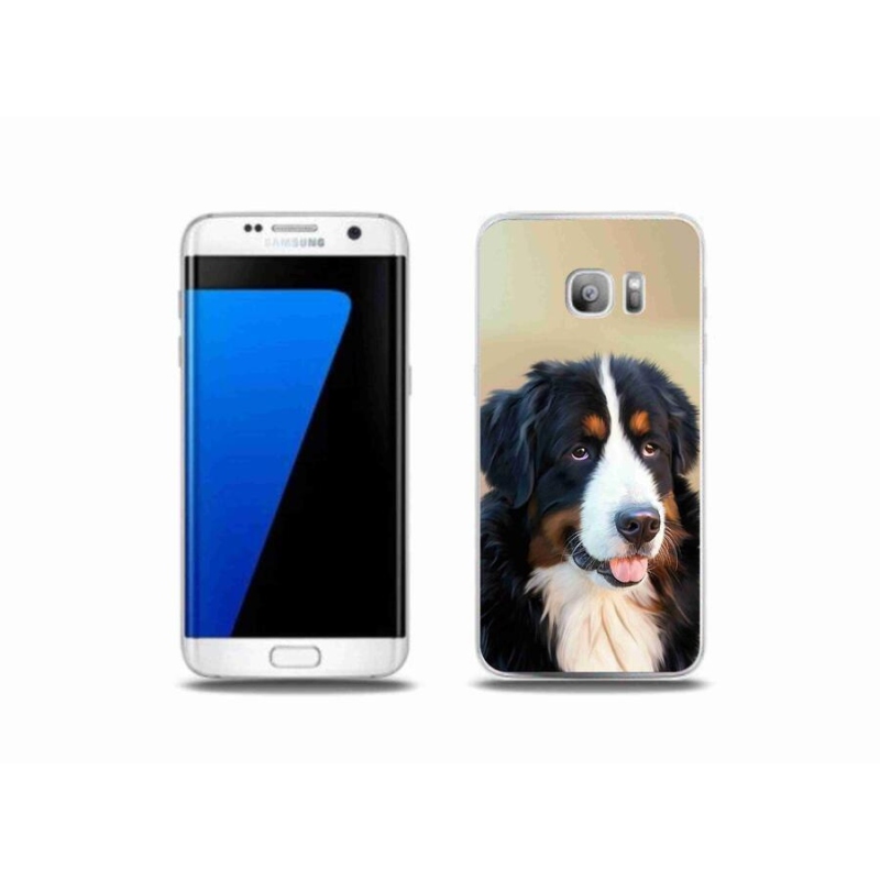 Gelový obal mmCase na mobil Samsung Galaxy S7 Edge - bernský salašnický pes