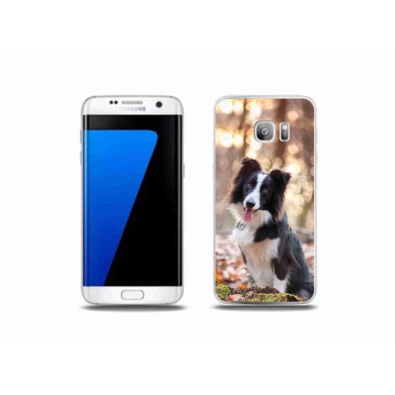 Gelový obal mmCase na mobil Samsung Galaxy S7 Edge - border kolie 1