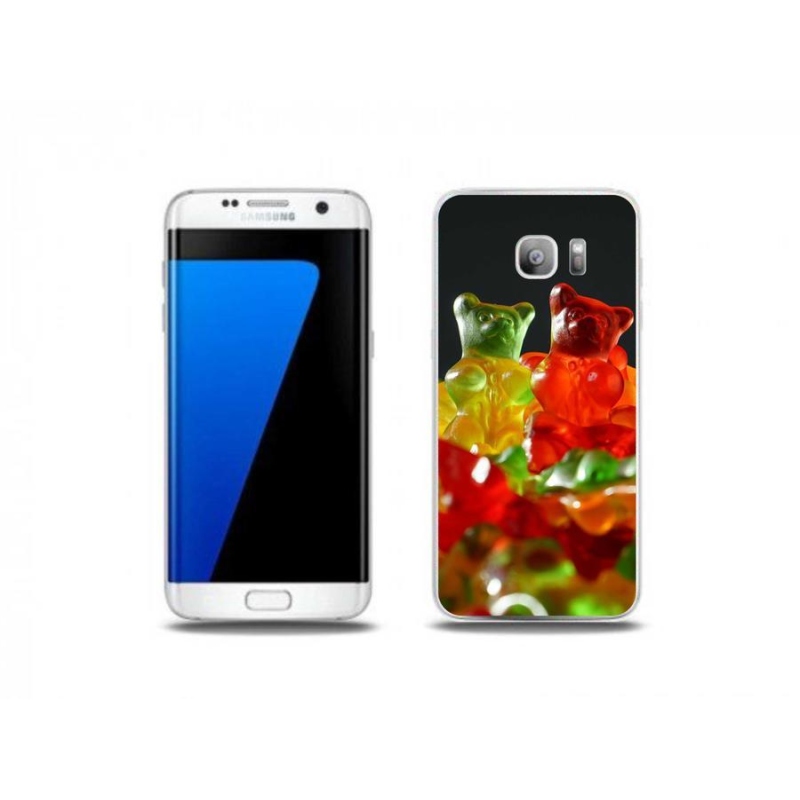 Gelový obal mmCase na mobil Samsung Galaxy S7 Edge - gumoví medvídci