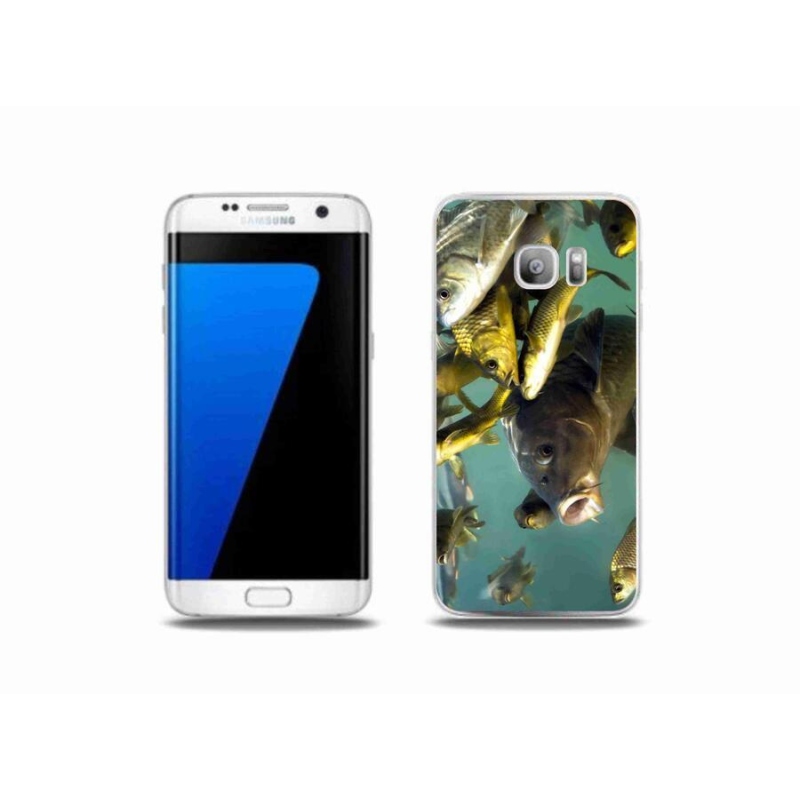 Gelový obal mmCase na mobil Samsung Galaxy S7 Edge - hejno ryb