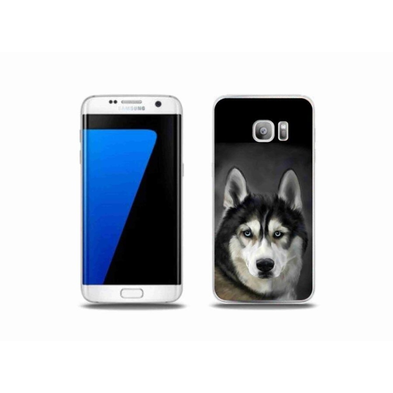 Gelový obal mmCase na mobil Samsung Galaxy S7 Edge - husky