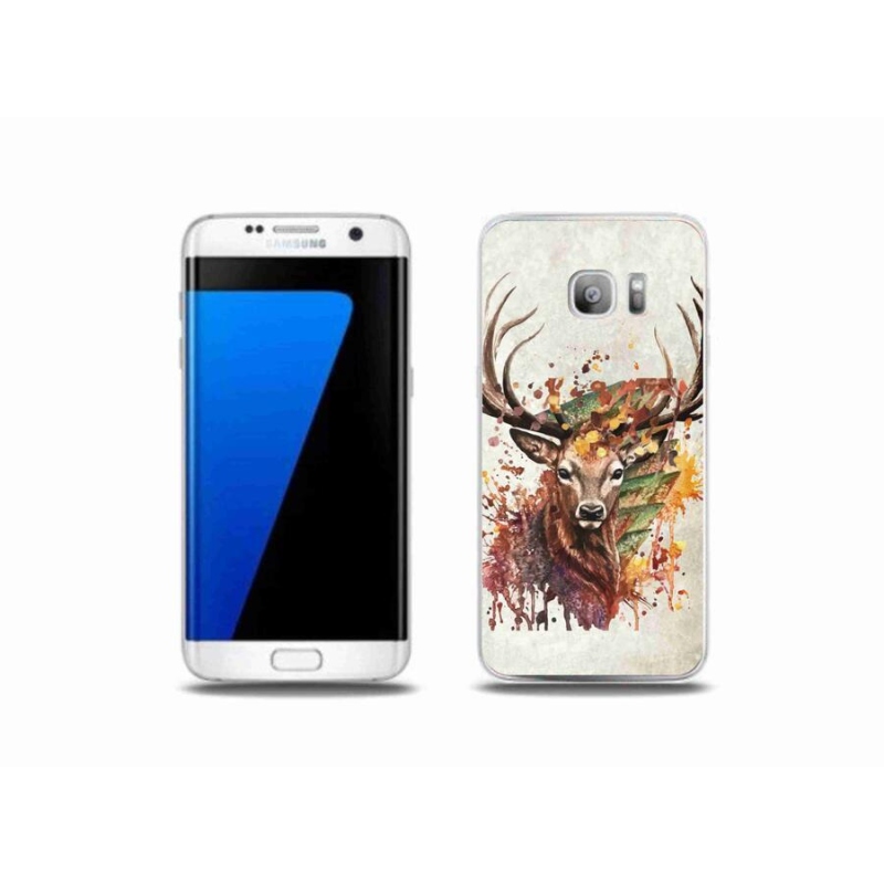 Gelový obal mmCase na mobil Samsung Galaxy S7 Edge - jelen 1