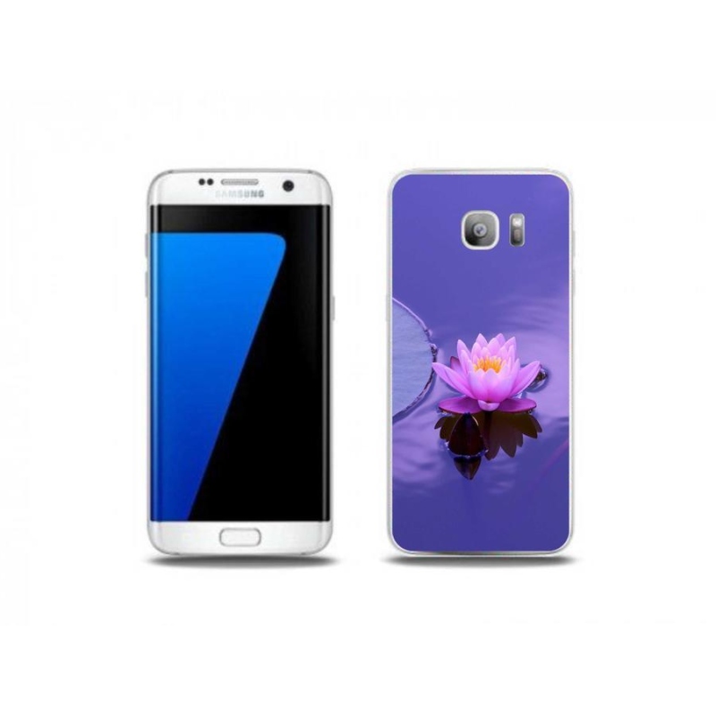 Gelový obal mmCase na mobil Samsung Galaxy S7 Edge - květ na hladině