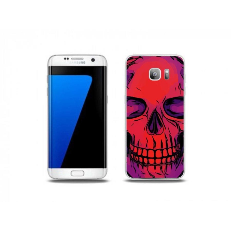 Gelový obal mmCase na mobil Samsung Galaxy S7 Edge - lebka