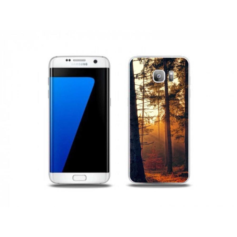 Gelový obal mmCase na mobil Samsung Galaxy S7 Edge - les