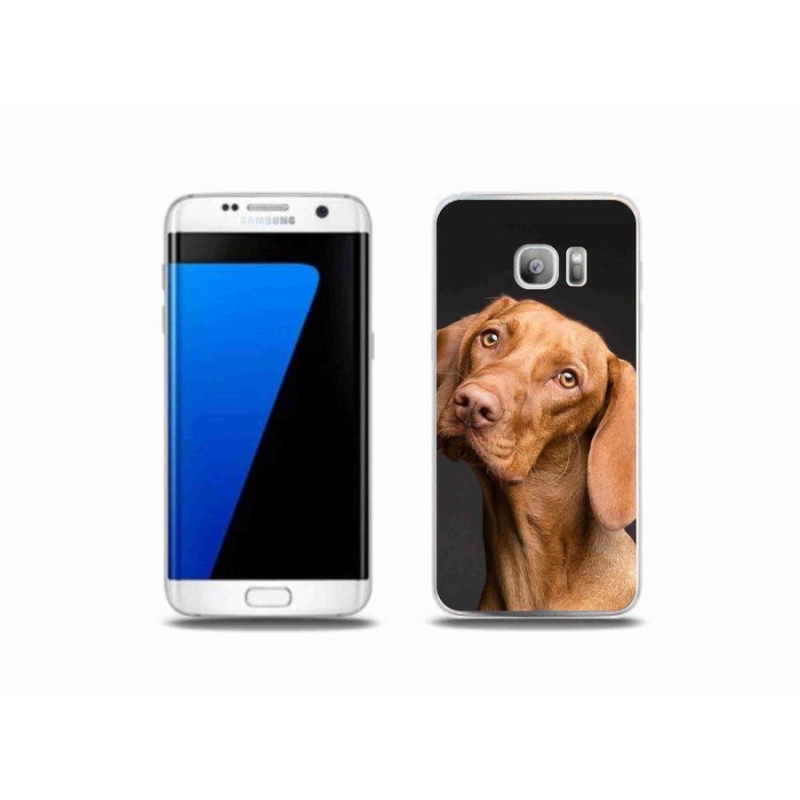 Gelový obal mmCase na mobil Samsung Galaxy S7 Edge - maďarský ohař