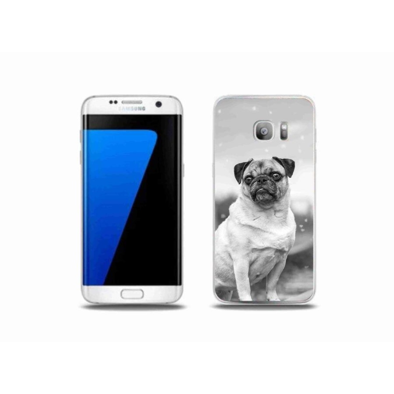 Gelový obal mmCase na mobil Samsung Galaxy S7 Edge - mops