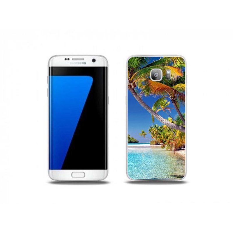 Gelový obal mmCase na mobil Samsung Galaxy S7 Edge - mořská pláž