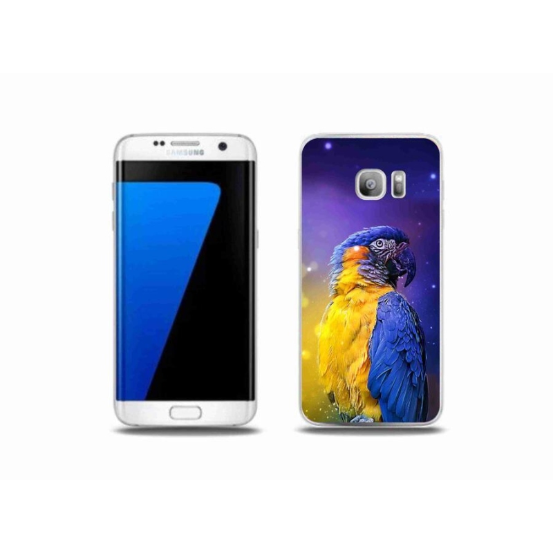 Gelový obal mmCase na mobil Samsung Galaxy S7 Edge - papoušek ara 1
