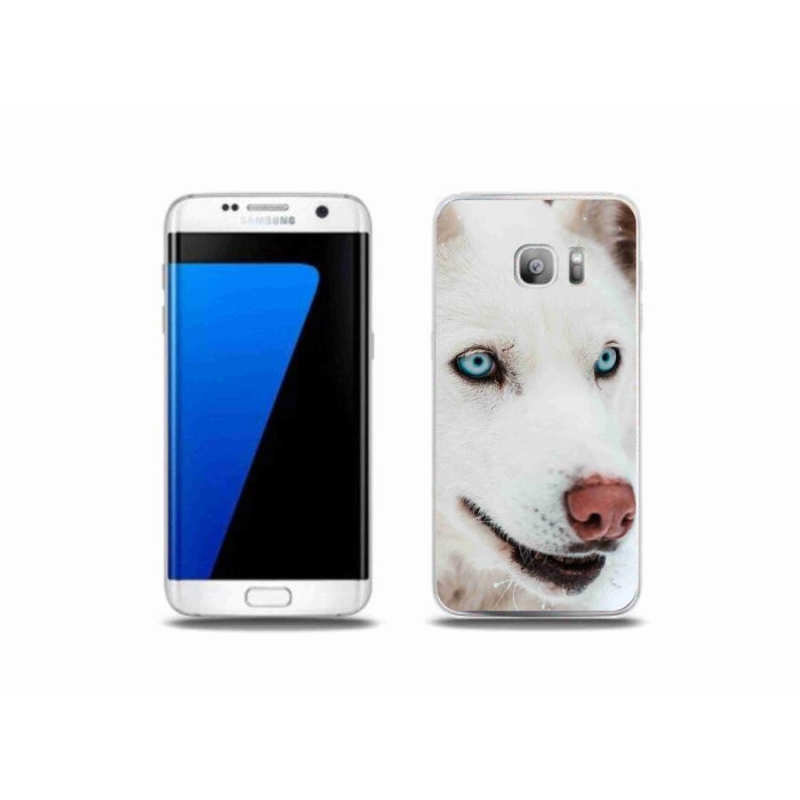 Gelový obal mmCase na mobil Samsung Galaxy S7 Edge - psí pohled