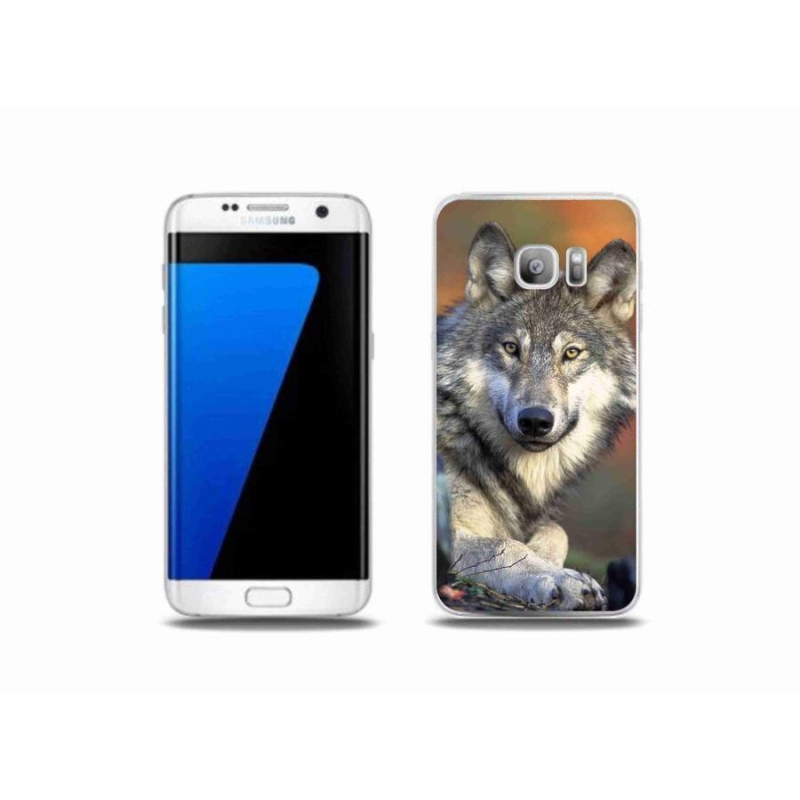 Gelový obal mmCase na mobil Samsung Galaxy S7 Edge - vlk