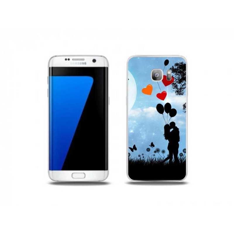 Gelový obal mmCase na mobil Samsung Galaxy S7 Edge - zamilovaný pár