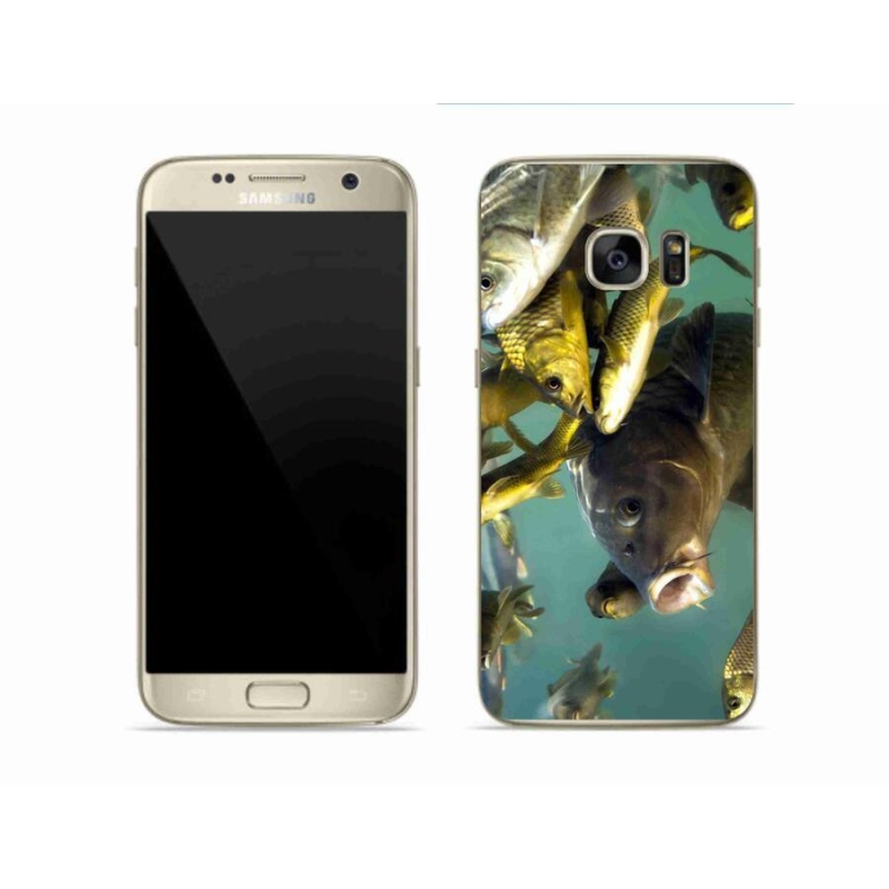 Gelový obal mmCase na mobil Samsung Galaxy S7 - hejno ryb
