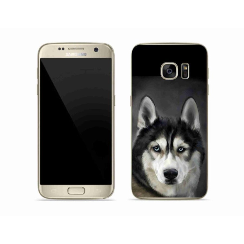 Gelový obal mmCase na mobil Samsung Galaxy S7 - husky