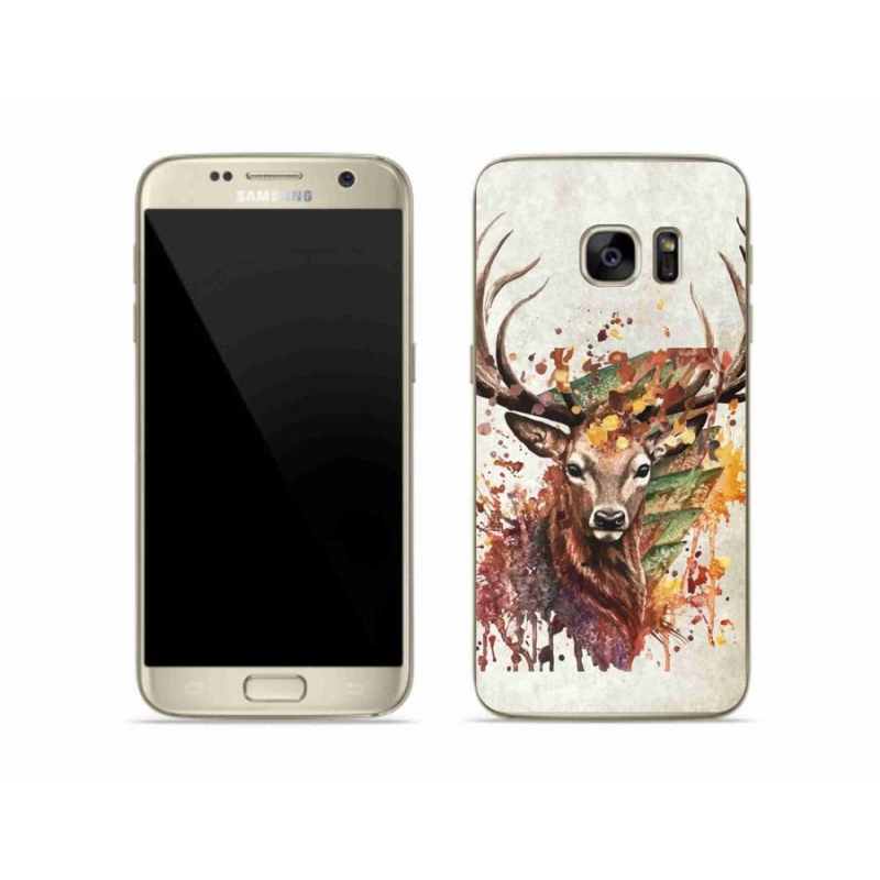 Gelový obal mmCase na mobil Samsung Galaxy S7 - jelen 1