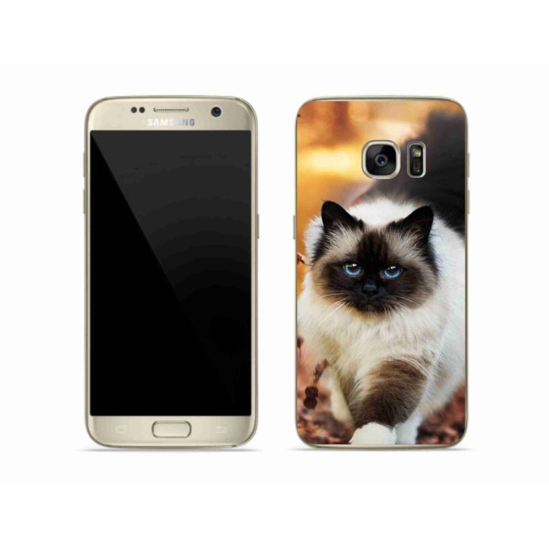 Gelový obal mmCase na mobil Samsung Galaxy S7 - kočka 1