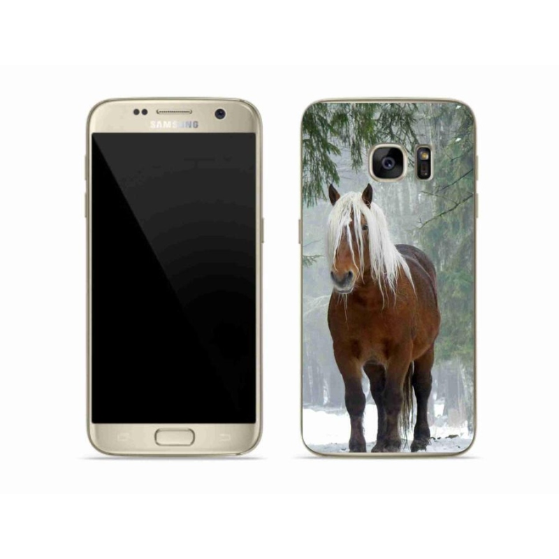 Gelový obal mmCase na mobil Samsung Galaxy S7 - kůň v lese