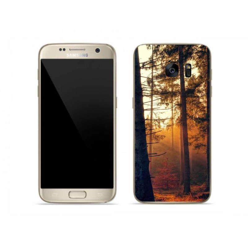 Gelový obal mmCase na mobil Samsung Galaxy S7 - les