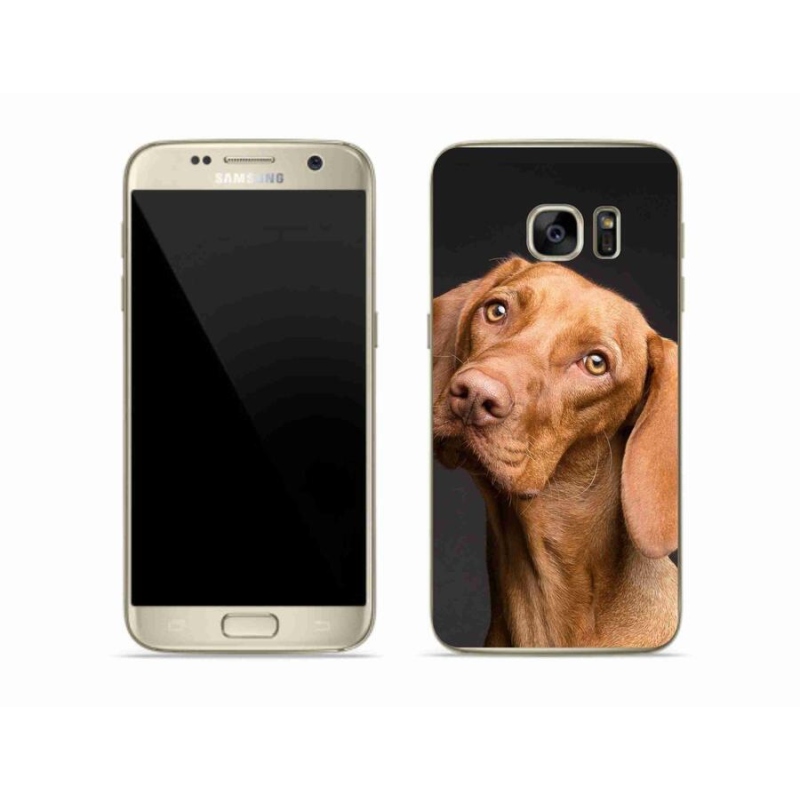 Gelový obal mmCase na mobil Samsung Galaxy S7 - maďarský ohař