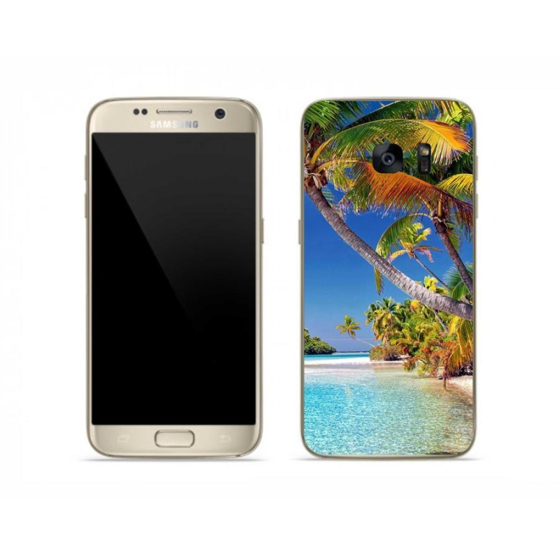 Gelový obal mmCase na mobil Samsung Galaxy S7 - mořská pláž