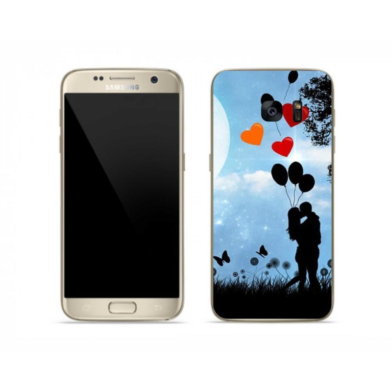 Gelový obal mmCase na mobil Samsung Galaxy S7 - zamilovaný pár