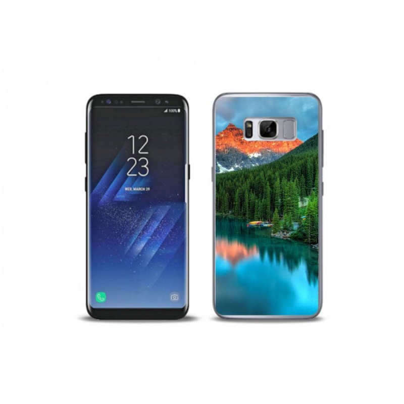 Gelový obal mmCase na mobil Samsung Galaxy S8 Plus - hora a les