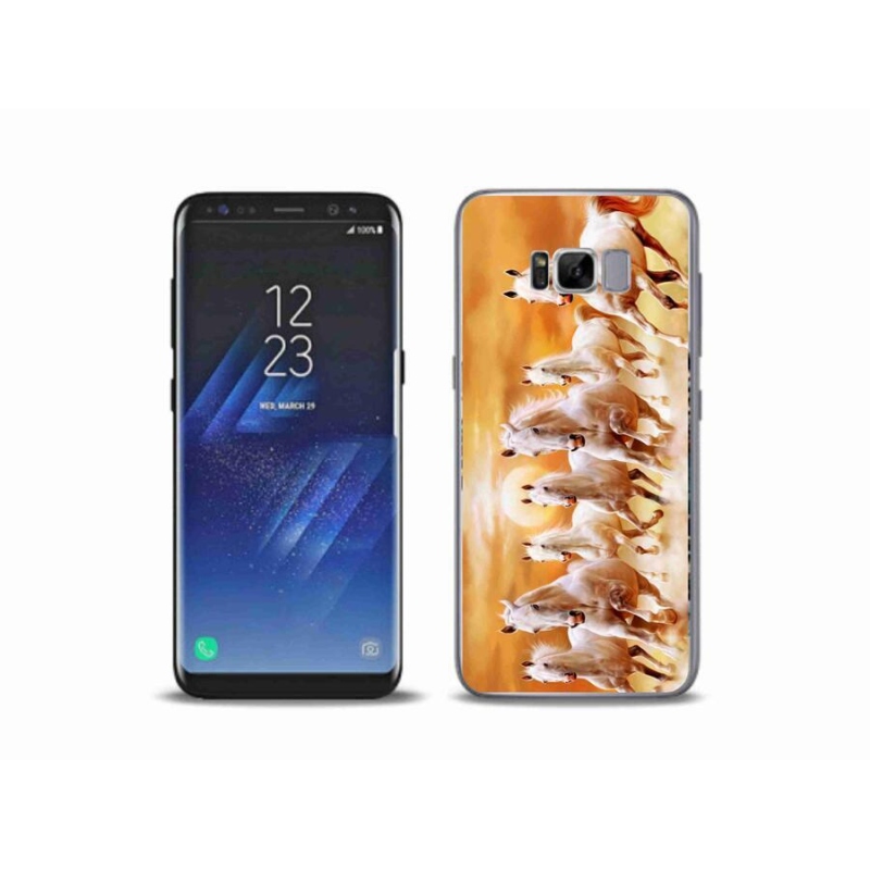 Gelový obal mmCase na mobil Samsung Galaxy S8 Plus - koně 2
