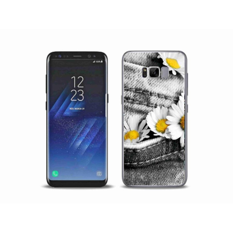 Gelový obal mmCase na mobil Samsung Galaxy S8 Plus - kopretiny