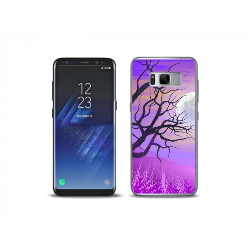 Gelový obal mmCase na mobil Samsung Galaxy S8 Plus - kreslený opadaný strom