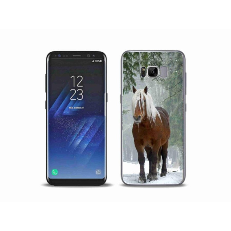 Gelový obal mmCase na mobil Samsung Galaxy S8 Plus - kůň v lese