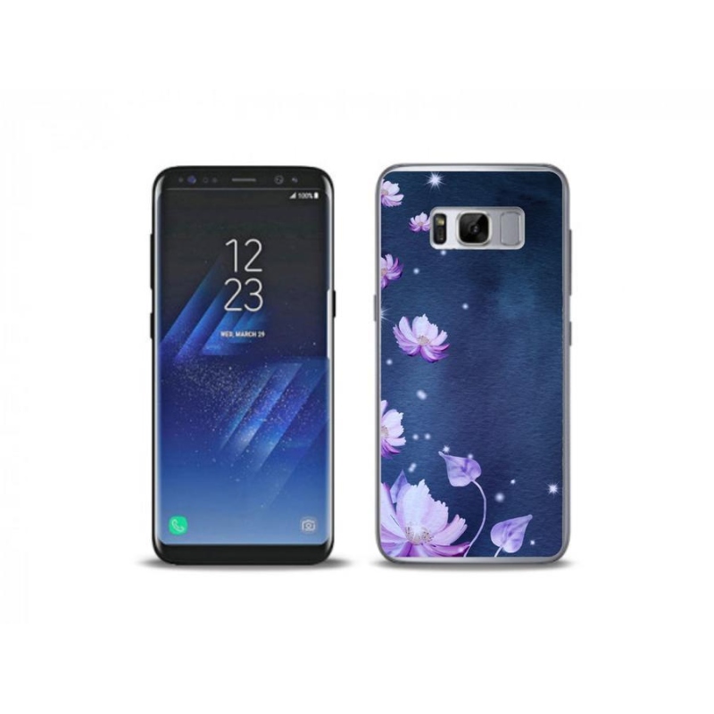 Gelový obal mmCase na mobil Samsung Galaxy S8 Plus - padající květy