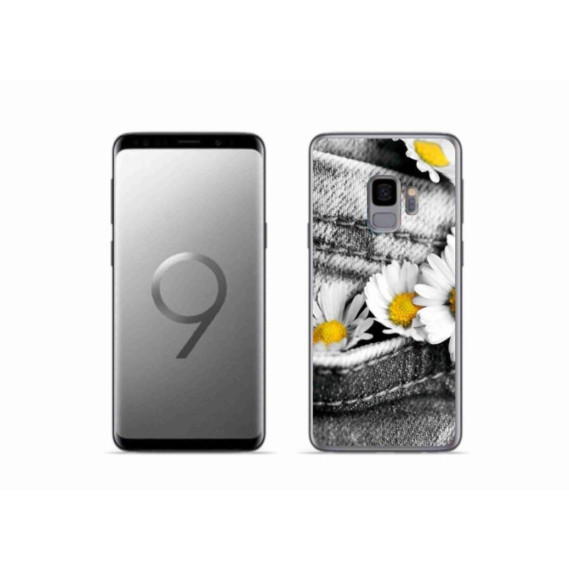 Gelový obal mmCase na mobil Samsung Galaxy S9 - kopretiny