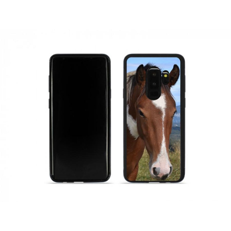 Gelový obal mmCase na mobil Samsung Galaxy S9 Plus - hnědý kůň