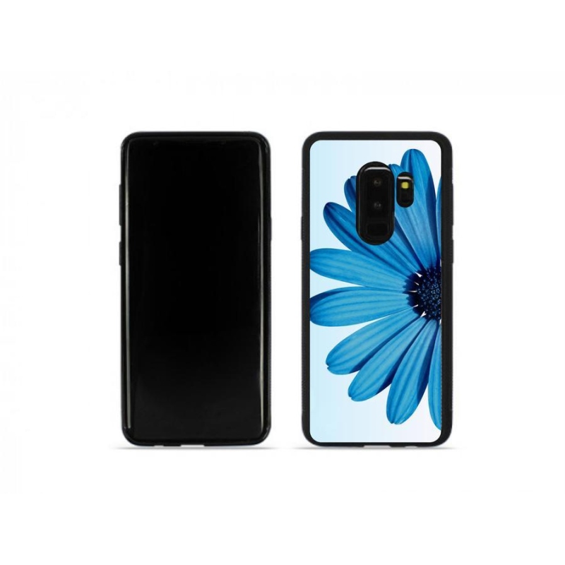 Gelový obal mmCase na mobil Samsung Galaxy S9 Plus - modrá kopretina