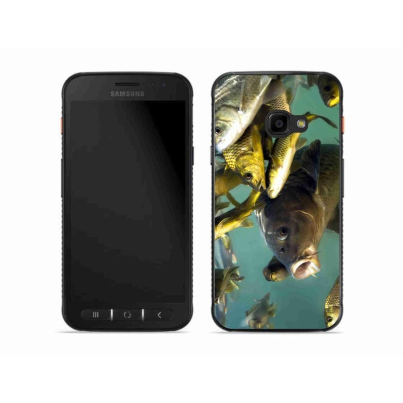Gelový obal mmCase na mobil Samsung Galaxy Xcover 4S - hejno ryb