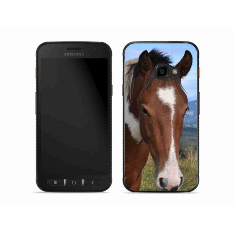 Gelový obal mmCase na mobil Samsung Galaxy Xcover 4S - hnědý kůň