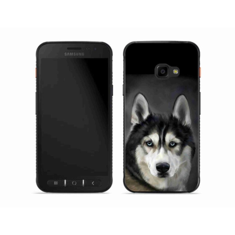 Gelový obal mmCase na mobil Samsung Galaxy Xcover 4S - husky